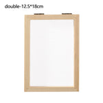cadre bois texture naturelle feuilles séchées papier modeler coupelle plastique cuillère bois diy artisanat