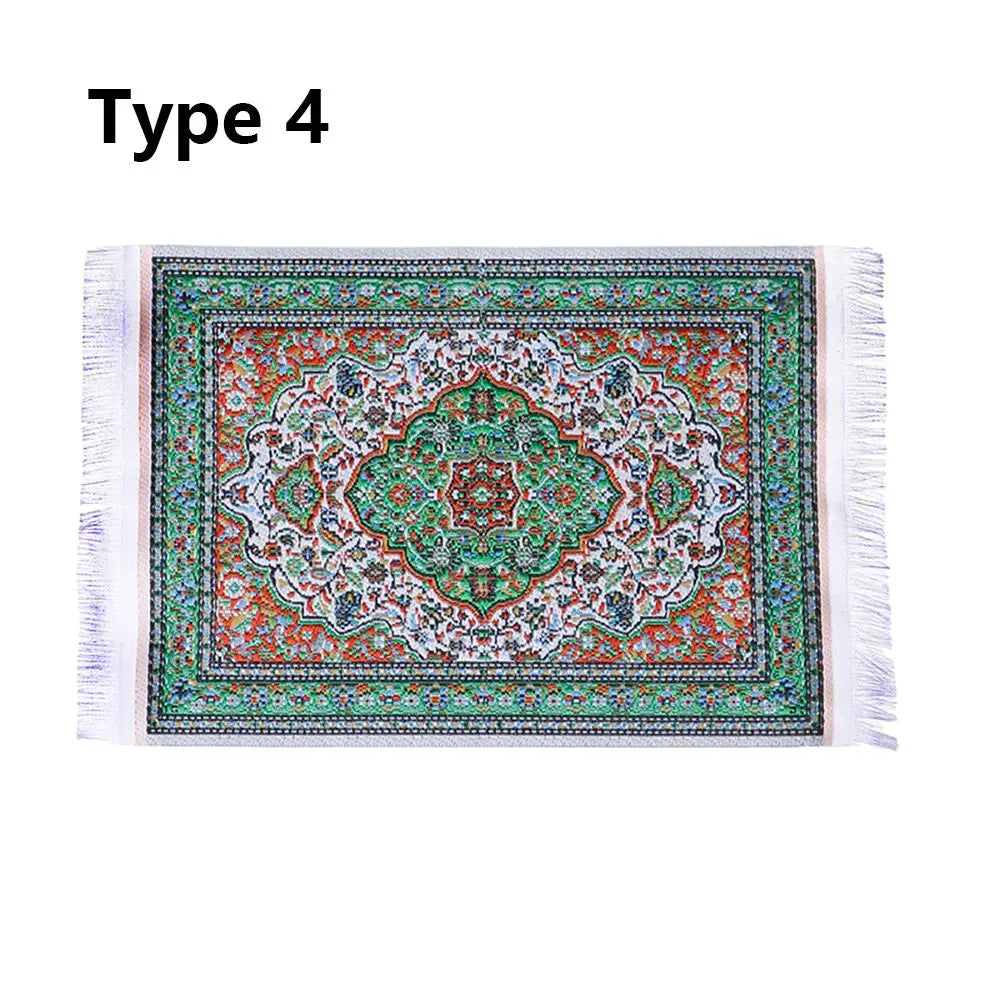tapis turc ornements floraux géométriques rose rouge rouge foncé bleu or bleu ciel classique