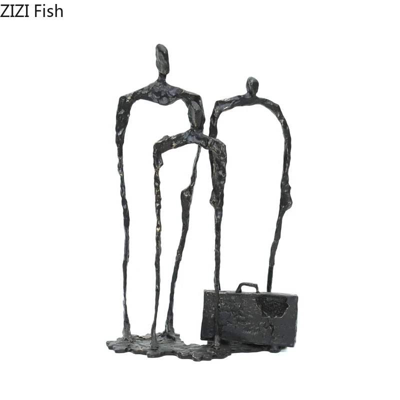sculptures animales bronze métal finement détaillé art contemporain décoration intérieure moderne ornement esthétique minimaliste