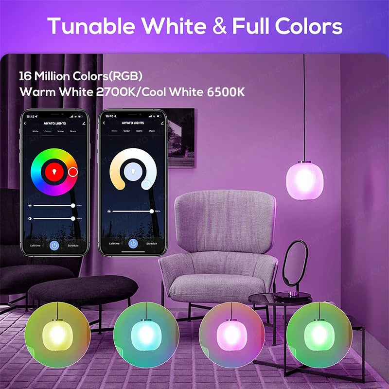 ampoule led intelligente wifi blanc moderne base b22 170° lumens 1000 1999
