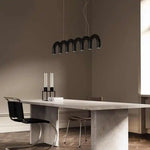 Suspension lumineuse moderne LED bleu noir blanc circulaire designINCTERUPTEURTOUCHES