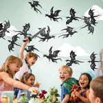 guirlande dragons fête anniversaire halloween glitter noir fantaisie chambre décoration festive