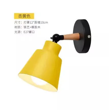 lampe murale moderne bois minimaliste blanc rose noir vert olive