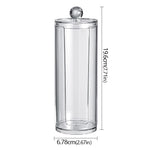 boîtes rangement cosmétiques réutilisables transparentes couvercle sphérique moderne minimaliste coton tige disques coton tampons