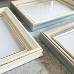 cadre photo 10x15cm 15x20cm 20x25cm beige gris clair doré classique mur table decoration