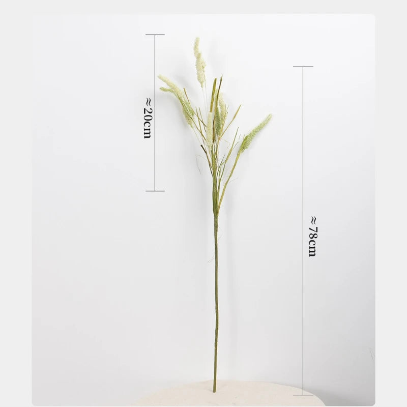 décoration intérieure plante artificielle herbe jaune beige vert rose moderne opaque 20cm 78cm