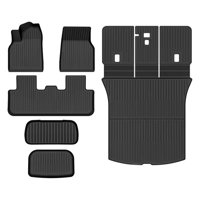 tapis sol noir rayures horizontales moderne tesla model 2025 2026 conducteur copilote arriere
