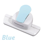 perforateur bords blanc bleu clair rose clair papeterie scrapbooking cartes decoration étudiante minimaliste