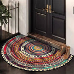 tapis d'entrée multicolore ethnique moderne antidérapant salon chambre coucher bohèmeolvable MACHINE