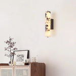 lampe murale marbre noire moderne éclairage chambre coucher salon entrée étude tactile