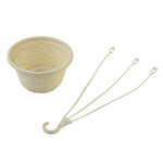 pots suspendus blancs modernes crochets métalliques balcon jardin decorationextérieurporte plantespaniersuspendus