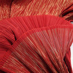 tissu plissé papier rayures horizontales bleu blanc orange rose artisanal texturé décoration mariage présentation