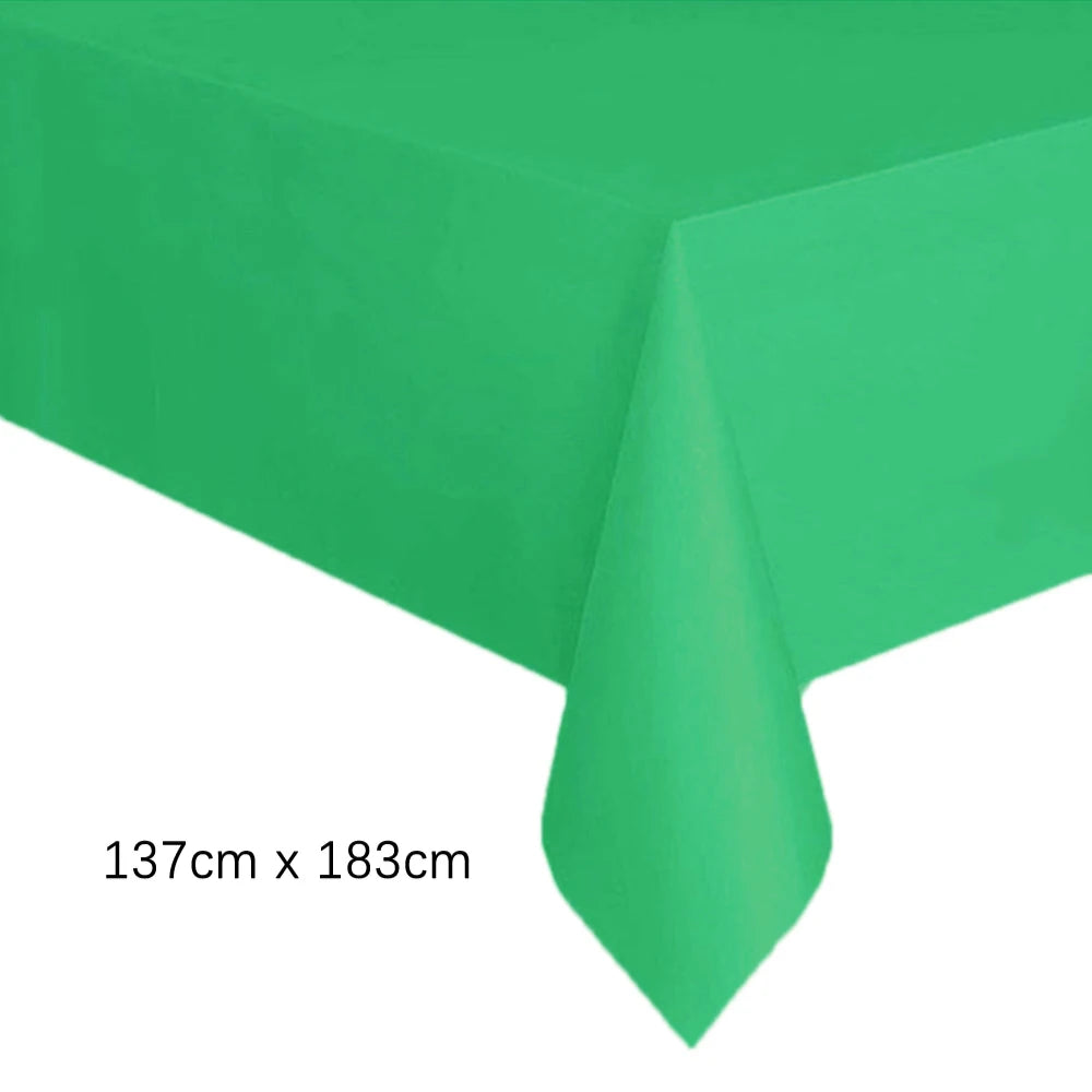 serviette table jetable rectangulaire unie mariage anniversaire fête décoration table plastique moderne
