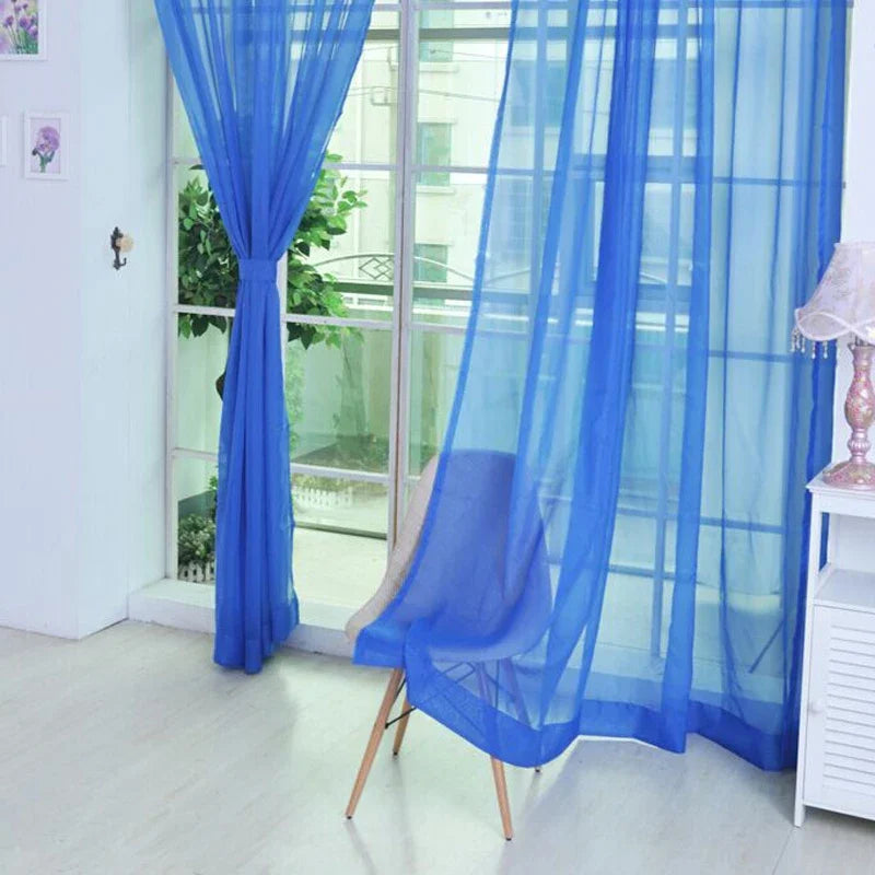 rideaux transparents moderne blanc motif plissé vertical décoration salon chambre coucher