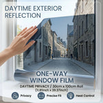 film fenêtre effet miroir argenté adhésif statique protection intimité thermique isolation vitres