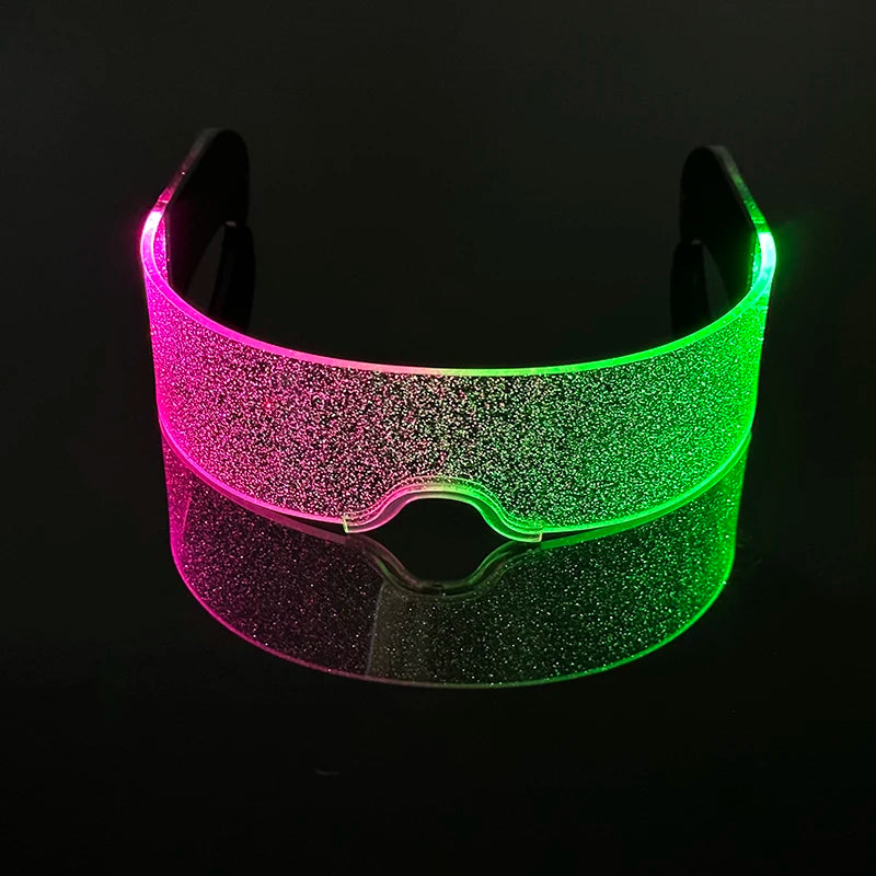 lunettes soleil pailletées transparentes modernes rose vert bleu noir élastique led anniversaire fête mariage