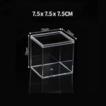 boîtes plastique transparentes modernes boîte bijoux réutiliables boîtes rangement minimalistes transparentes accessoires coiffure pièces