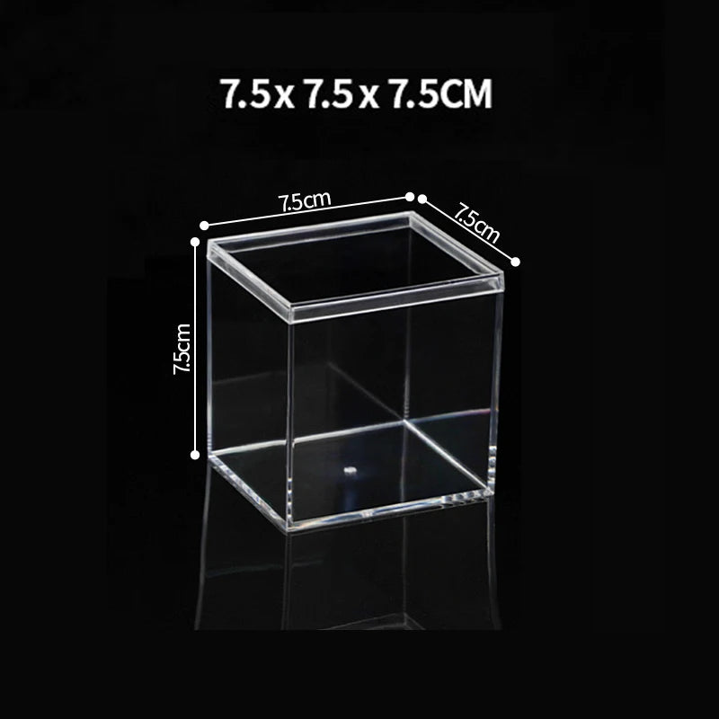 boîtes plastique transparentes modernes boîte bijoux réutiliables boîtes rangement minimalistes transparentes accessoires coiffure pièces