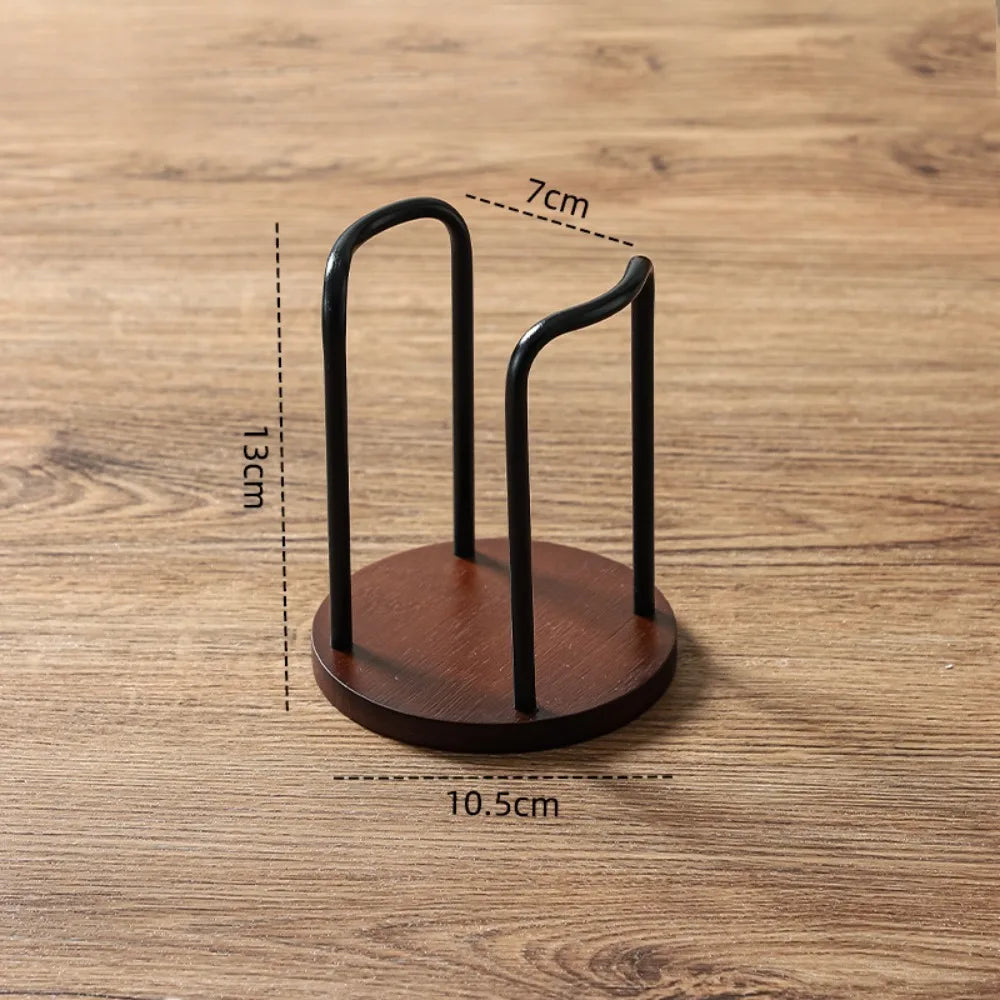 rangement gobelets papier support tasses desk minimaliste stand dispose cups holder métal bois