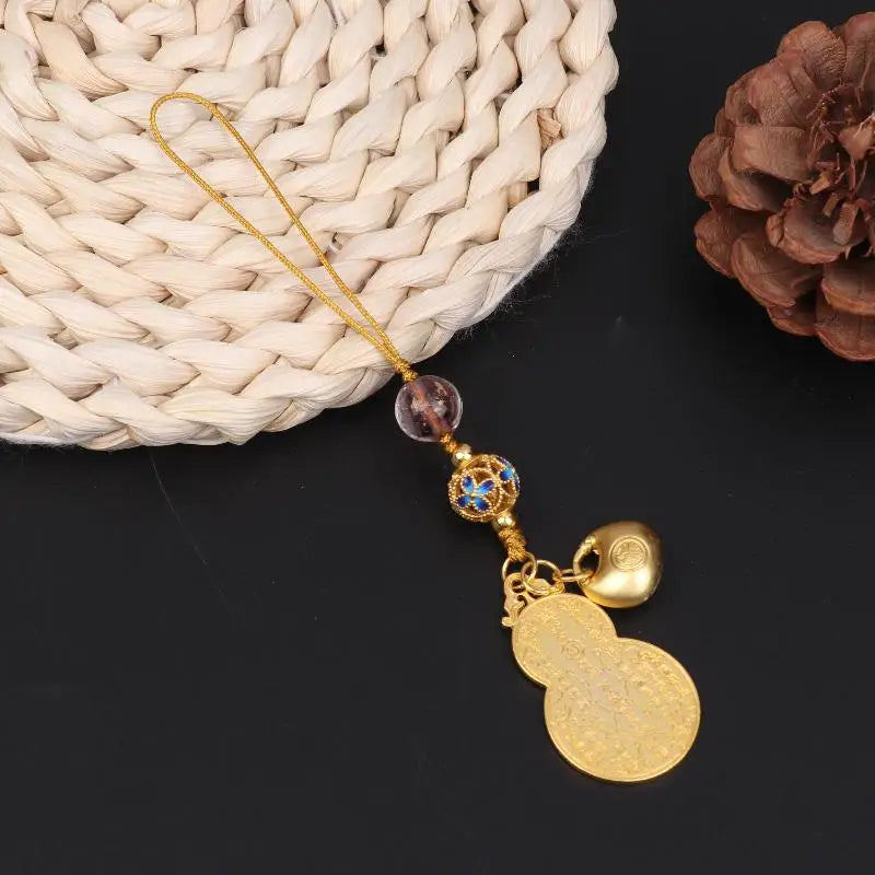 décoration ornement suspendu bijoux sac traditionnel motifs géométriques texte chinois ornement porte bonheur festive