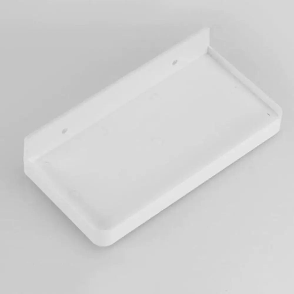 étagère murale moderne réutilisable gris blanc perforée utilisation multiple salle bain support téléphone vis