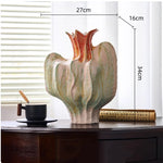vase moderne marbré noir blanc gris bleu céramique art déco table