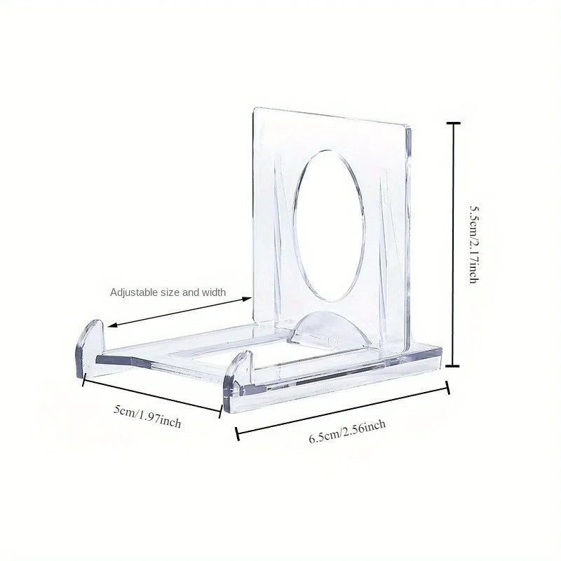 présentoirs transparents supports photos cartes minimaliste moderne rangement salon respectueux environnement plastique