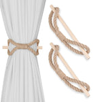 corde rideau tissée douce beige blanche rustique tringle chambre salon