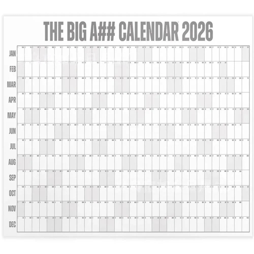 calendrier mural blanc bleu rose jaune vert orange violet moderne pratique étiquettes personnalisables grille