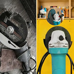 support mural meuleuse angulaire acier inoxydable rangement garage bricolage industriel fixations murales outils atelier