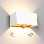 lampes murales modernes led noir blanc éclairage directionnel extérieur intérieur adjustable ip65