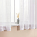 rideau moderne blanc semi transparent finement tissé fenêtre maison 132x160cm