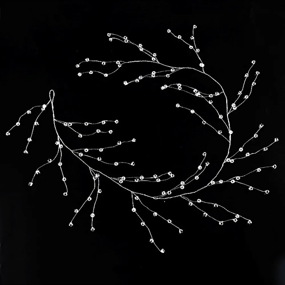 couronne fleurs artificielles transparentes ovales romantique 100cm 120cm 130cm 150cm