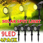 projecteur solaire led ip65 moderne noir autoinstallation exterieur deco jardin vacances lumière solaire