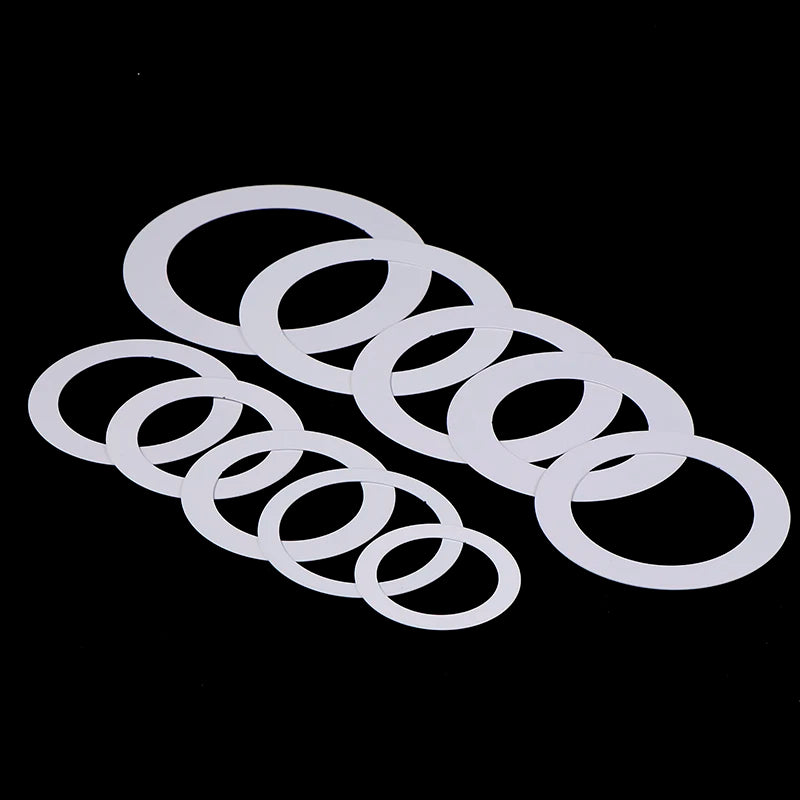 anneaux fixation blancs métal ronds lisses opaques abat jours projecteurs led