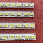 bande led blanc doré points lumineux moderne clips dorés éclairage chambre salon deco