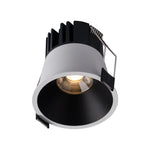 Spot LED moderne blanc noir 75mm 249lm 2700k 6500k DALI dimmable(touch) aluminium