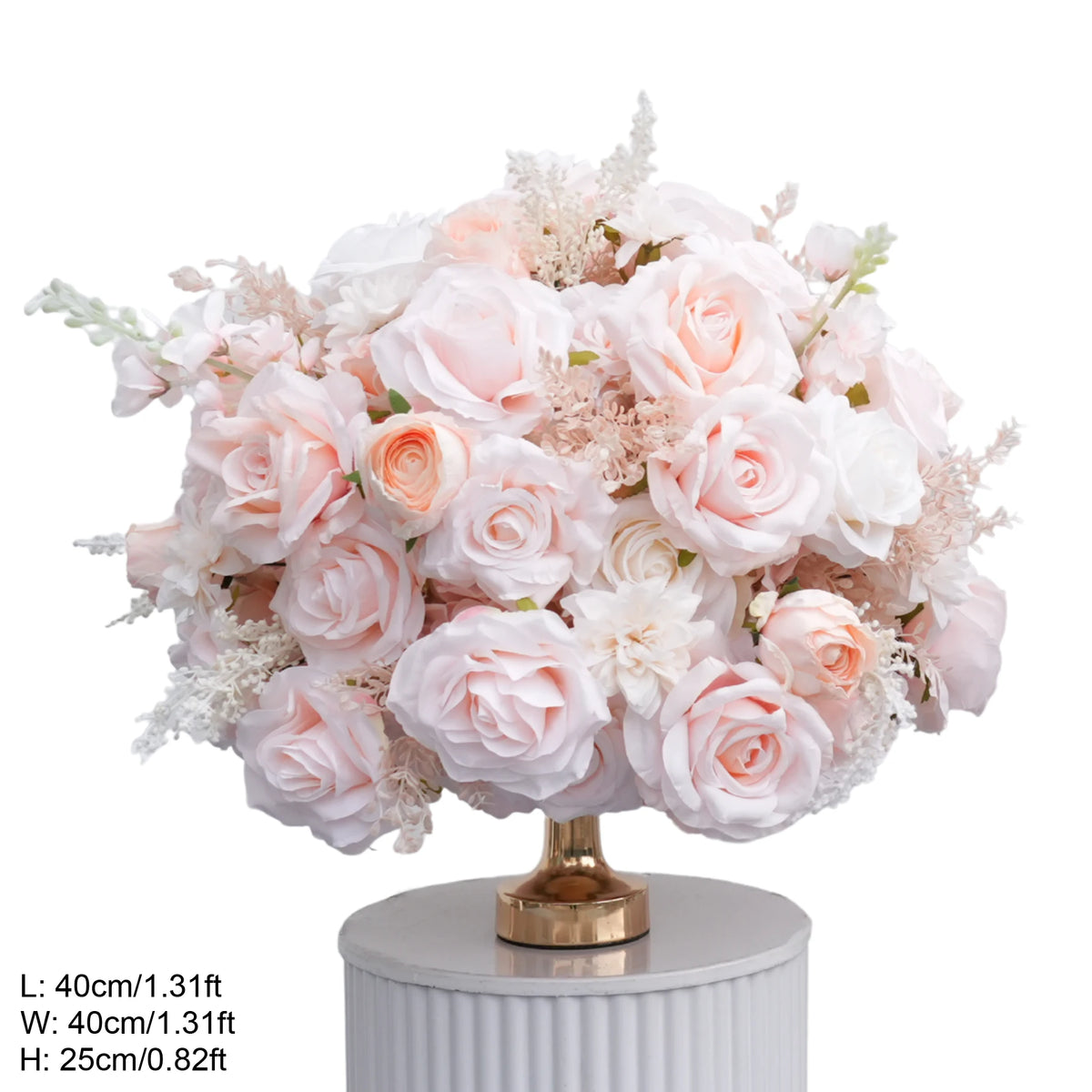 bouquets fleurs artificielles roses blanches romantiques décoration intérieure extérieure événements classiques