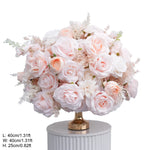 bouquets fleurs artificielles roses blanches romantiques décoration intérieure extérieure événements classiques
