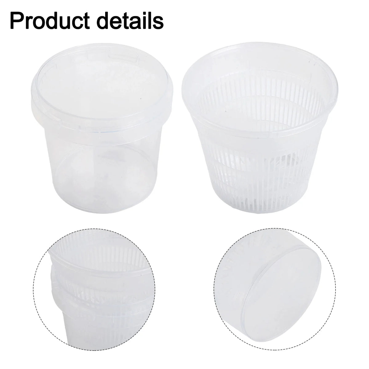 pots plante transparents plastique moderne grille drainage auto arrosage