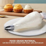 sacs pâtisserie jetables beige texture rugueuse aiguille conique respectueux environnement 100 pièces