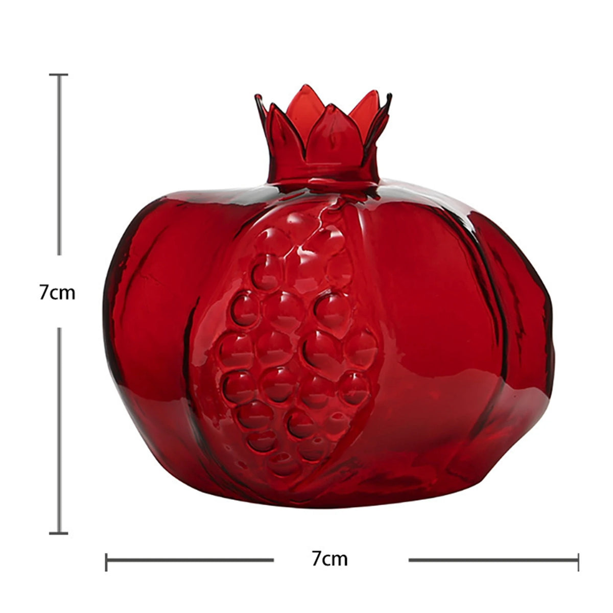 vase verre rouge grenade moderne arrondi gravures intérieur fleurs séchées table decoration
