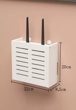 cache réseaux souriant wifi antennes décoration moderne blanc ventilation grille