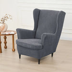housses fauteuil gris rayures adhésives protection moderne réutilisable anti poussière fauteuil chaise mariage banquet
