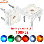 diodes led 3mm blanc rouge vert bleu jaune transparentes super flux 20ma 3v ccc