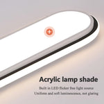 lampe led moderne blanche rectangulaire sans fixation visible 53cm 38cm