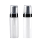 flacon cosmétique blanc mat pompe distributeur savon mousse rechargeable salle bain