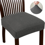 couvre siège chaise tissu carreaux beige moderne antidérapant élasthanne polyester
