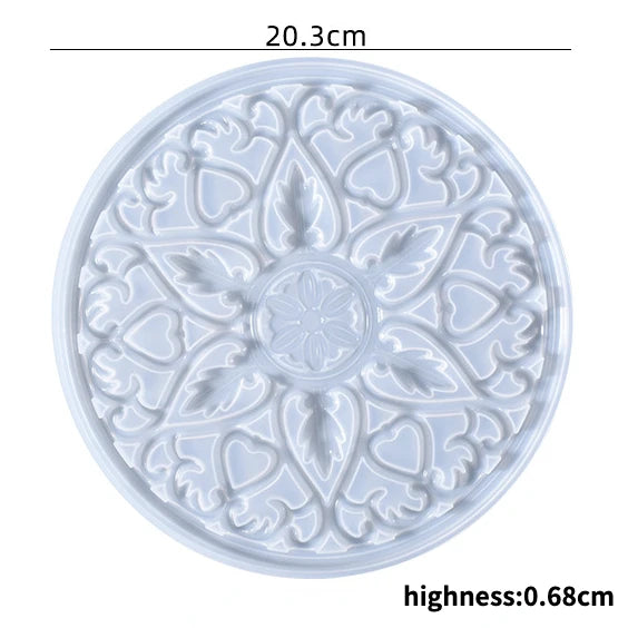 moule silicone floral mandala deco gâteau art deco symétrique cuisine