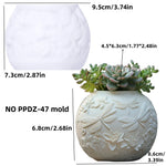 moule silicone cache pot crâne fleurs décoratif résine plante succulente jardin objet artisanal noir